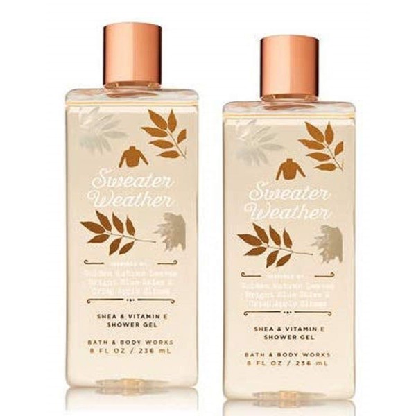 Bath and Body Works 2 Pack Sweater Weather Shower Gel 8 Oz.