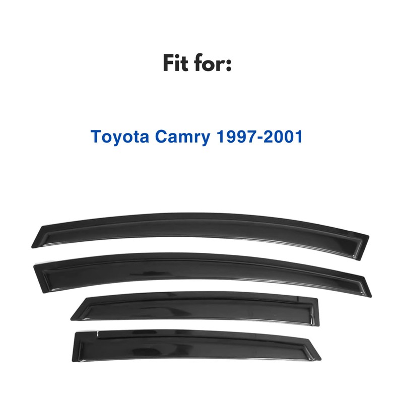 IG Window Visors Fit for 1997-2001 Toyota Camry, Out-Channel Rain