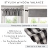 DII Window Valance Collection, 100% Cotton, Pre-Shrunk, Machine Washable, 2