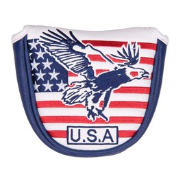 Putter Cover Headcover for Odyssey 2 Ball Magnet for Mallet USA