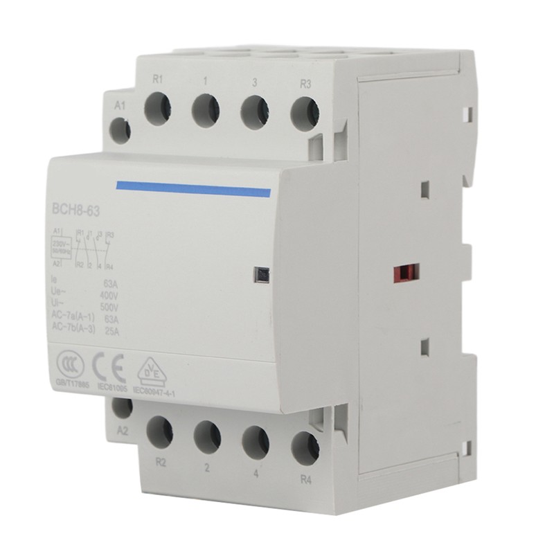 4P 63A 24V/ 50/60Hz Household AC Contactor 2NO2NC (230VAC)