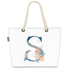 VOID S Letters Name Beach Bag Shopper 58 x 38 x 16 cm 23L XXL Shopping Bag Travel Bag Beach Bag, multicoloured, Casual