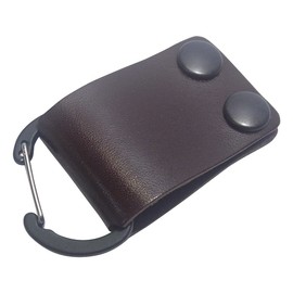 [Highstyle] Tochigi Leather Bag Holder Base Grade Type Bag Handle Key Chain, black/dark brown