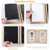 Czemo Wooden Picture Frame for 2 Photos Foldable Picture Frame