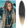 BRUNNACE Dreadlock Extensions 24inch Soft Crochet DE Dreads Reggae Style