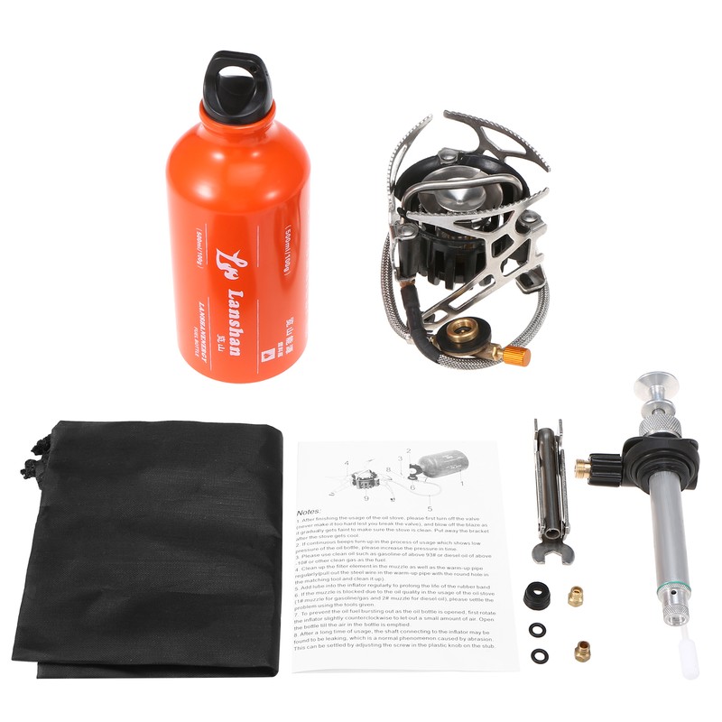 Outdoor Camping Multi Fuel Oil Stove with 500ml Gasoline Fuel