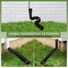 AROMUJOY 1 Piece Drain Flexible Downpipe Extension, Round Extendable Rain