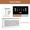Poayewly Mirrored Remote Control Holder - Remote Holder Wall Mount