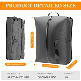 Vacuum Bags for Clothes Travel, Compression Bags for Suitcase/Backpack/Hand Luggage, IP67 Airtight Zipper, Waterproof, Space Saving & Vacuum Backpack
