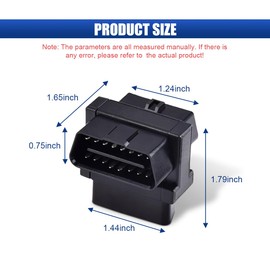 LAINLOY OBD2 Splitter, OBD II Full 16pin Port 1 Male to 2 Female Extension Converter Adapter, for All Standard OBD2 Devices Diagnostic Extender