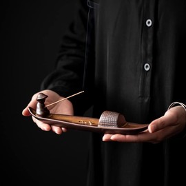 HARGIO Incense Holder, Stylish, Incense, Incense, For Buddhist Altar, Incense Holder, Incense Burner, Incense Holder, Incense Holder, Incense Holder, Incense Holder, Incense Holder, Incense Plate, Angler Boat, Includes Saucer
