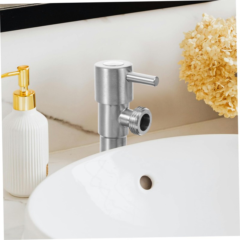 Operitacx Stainless Steel Angle Valve For Sink Faucets Compact Triangular