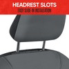 Motor Trend AquaShield Waterproof Front Seat Covers, Solid Gray Seat