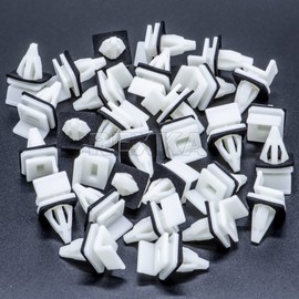 Rexka 30pcs Rocker Panel Moulding Clip for Honda Acura 91513-SM4-000 Accord, Civic, Civic Del Sol, Cr-v, Element, Odyssey, Pilot, Prelude, CL, Integra, Legend, MDX, RL, RSX, TL, TSX, Vigor