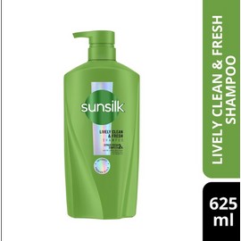 SUNSILK Lively Clean & Fresh Shampoo 625ml - Detoxify Scalp For Up To 48 Hours Freshness