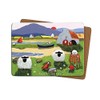 Irish Placemat With Sheep Standing By a Lake with the