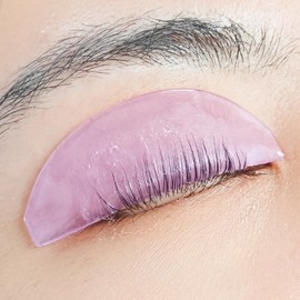 PERMANIA Lash Lift Pads Softening, 2Pcs Professional Korean Lash Lift Self Sticky & Ultra Thin for No.1 Perm Lotion (Purple)