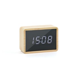 Fancial Wooden Appearance LED Digital Alarm Clock with 3 Brightness adjustments and 3 Alarm Modes 10.2 * 7 * 4cm