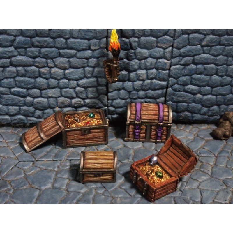 Aurora Model Accessory "Treasure Box Set" diorama Miniature gare-zikittofigyua KT21