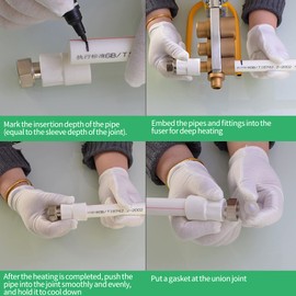 Plastic Bar Adapters - Pack of 5 PPR Water Pipe Swivel Adapters 20 mm Compact Connectors Interface Water Pipe Swivel Adapter Pipe Fitting for Water Heaters (1/2 Inch)