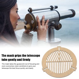 Goshyda Bahtinov Focusing Mask, Bahtinov Mask Focusing Mask Acrylic Telescope Focusing Mask Support 120 to 160mm Objective Lens, for Astrophotography Astronomical Telescope Accessories