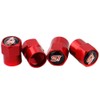 ST Tyre Valve Caps - Red - Pack of 4