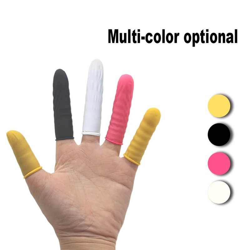 Geestone Latex Finger Cots Disposable Fingertips Protective Finger Cots for