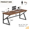 IBF Solid Real Wood Computer Desk, 60” Rustic Natural Real
