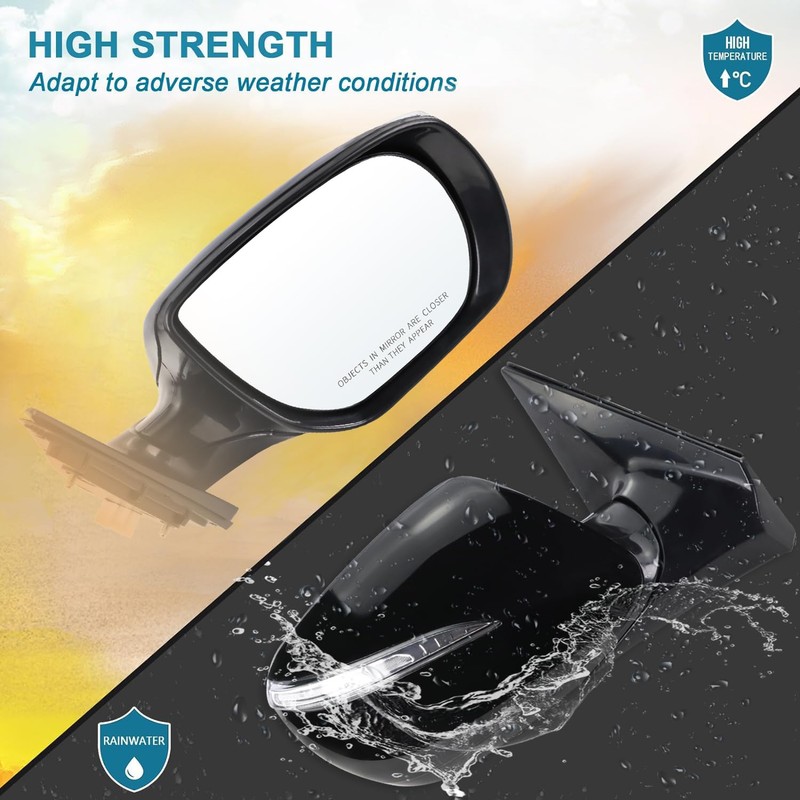 Lqito Right Passenger Side Mirror Compatible with 2013 2014 2015