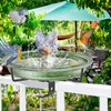 VeyFolzin.st Deck Mounted Bird Bath for Outside, Detachable Birdbath Bowl