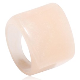 GIGB PBDK Multicolor Resin Chunky Rings,Exaggerated Knuckle Finger Rings Transparent Acrylic Rings Charm Geometric Jewelry Gifts for Women (pink)