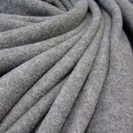 Polar Fleece Fabric Sold by the Metre Soft Grey Mottled Cuddly Dress Fabric