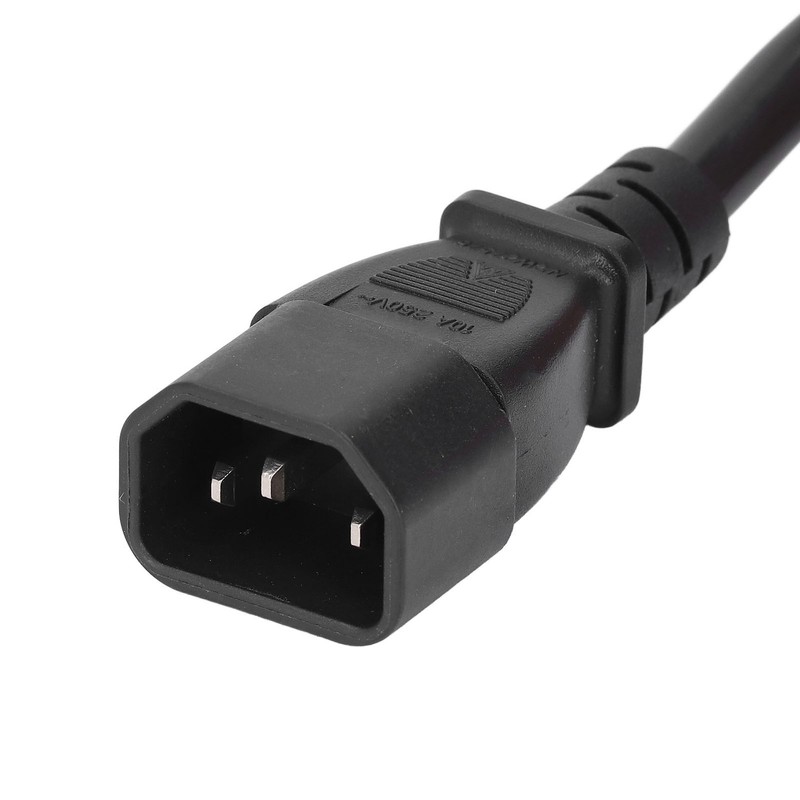 Power Cable Splitter Y Shape 30cm IEC320 C14 Male to