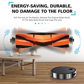 YBVABE 4-Pack Main Brush for Dreame L20 Ultra, L10s Pro Ultra Heat, L10s Ultra,L10s Plus, D10s Plus, D10 Plus, D9 Max, D9, L10 Pro, Z10 Pro, L10 Prime Robots Vacuum (4 Pack)