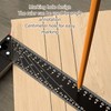 Multi Angle Measuring Ruler 40cm 16in 45 90 Degree Combination
