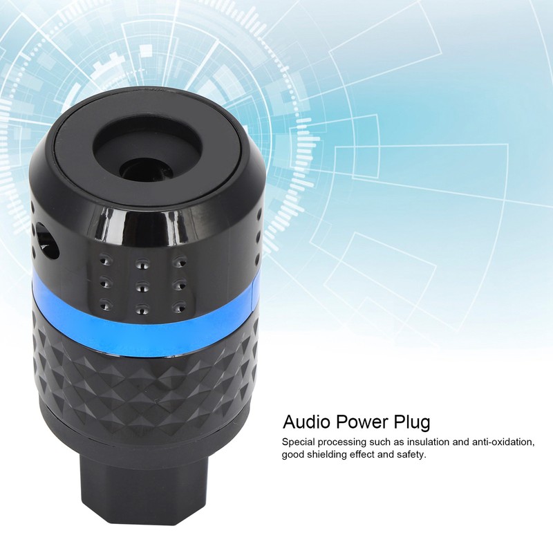 Monosaudio IEC Connector Pure Copper Rhodium Plated Audio Power Connector