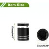 Tapones decorativos para válvula de neumático, color negro, 7 x
