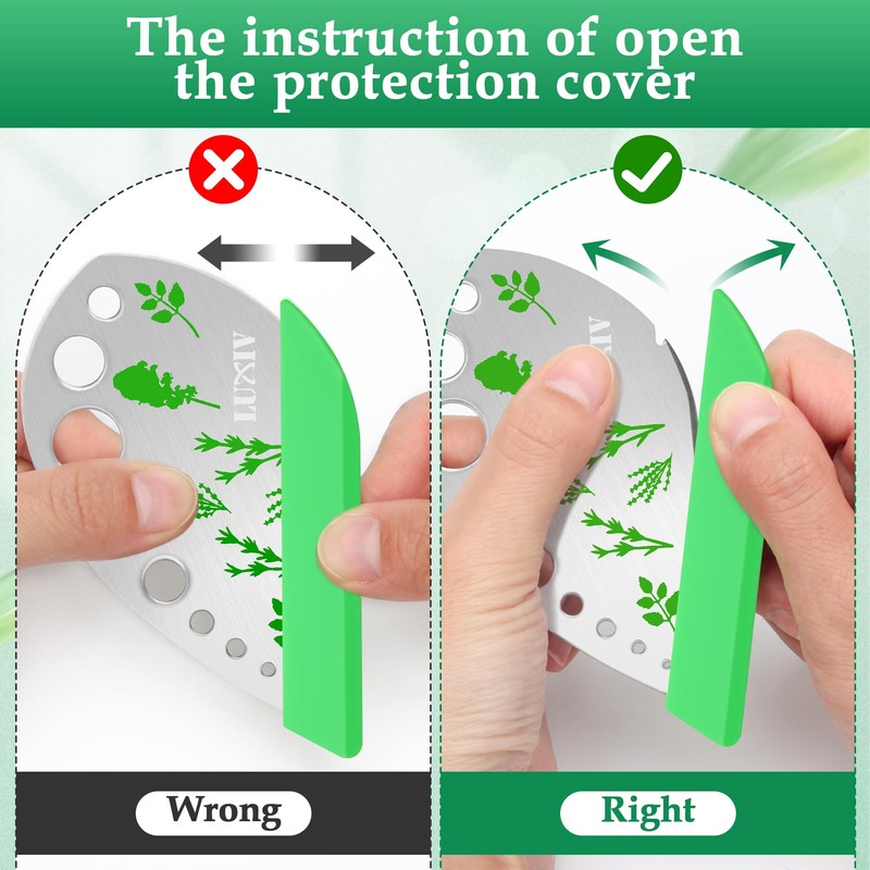 Herb Stripper 9 holes, Luxiv Stainless Steel Kitchen Herb Stripping