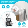 Fliverly 2pcs Suction Cup Hooks for Shower,Inside Shower,Wall,Bathroom,Bedroom,Kitchen,Door,Glass Window, Mirror,