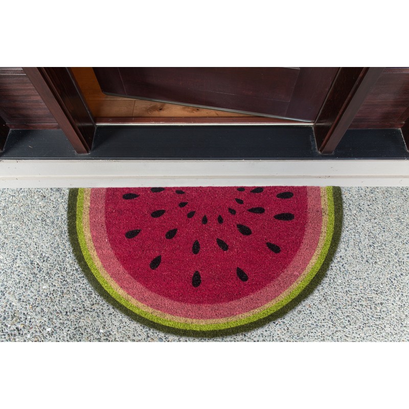 DII Colorful Design Natural Coir Doormat, 18x30, Watermelon