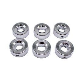 2 Sets SHLPDFM Silver Chrome Billet Aluminum Door Handle Kit 3.5" Long Compatible with Chevy Ford Mopar