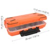 Ausla Einstellbare ABS -Fischerei -Tackle -Box -Organizer mit Doppelseitigen Fächern,