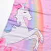 Perfashion 2 Pcs Cotton Night Gown for Girls Pink Unicorn