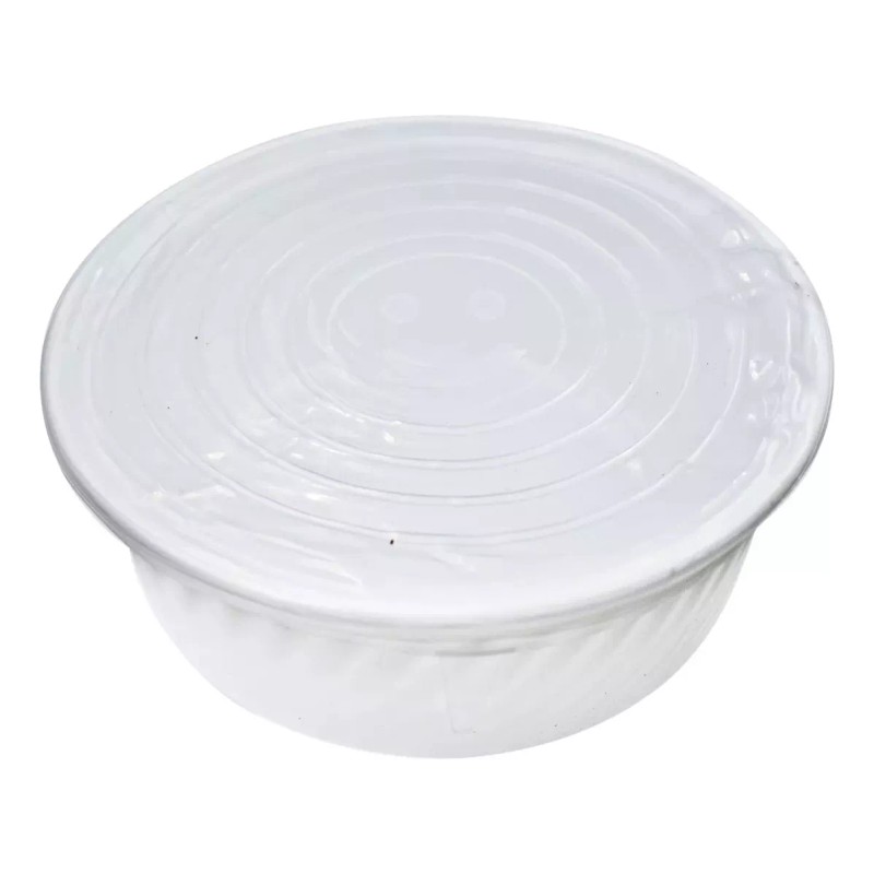 GRUPO EME Set 3 Refractarios Cristal Blanco Opal Con Tapas