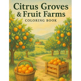 Citrus Groves & Fruit Farms: A Calming Coloring Journey Through Sunlit Orchards and Seasonal Harvests