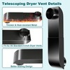 Periscope Dryer Vent, 9.5-14.5" Adjustable Dryer Vent Upgraded 304 Stainless