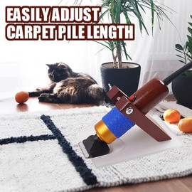 MAXMAN Carpet Trimmer with Shearing Guide, Electric Rug Tufting Gun Carver Clippers, Rug Trimmer, Carpet Shaver Carpet Carving Tool for Sculpting Tufting Gun Rug, 2 Blades（Excluding Oil)