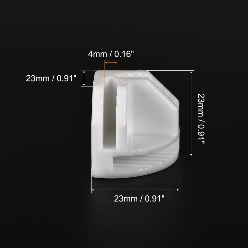 uxcell Plastic Wire Cube Connectors, 23x23mm Grid Buckle Clip for