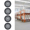 4Pcs Mute Wheel PU AntiWinding Furniture Trolley Directional Caster 2in