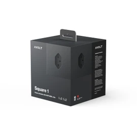 Avolt Square 1 Multiple Socket Swiss USB C (Zwart)